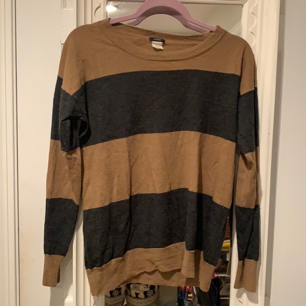 J.Crew Striped Wool Sweater